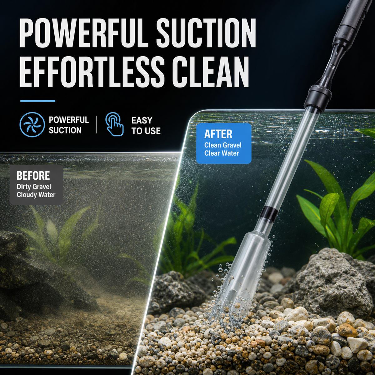 AquaPro Electric Gravel Tank Cleaner