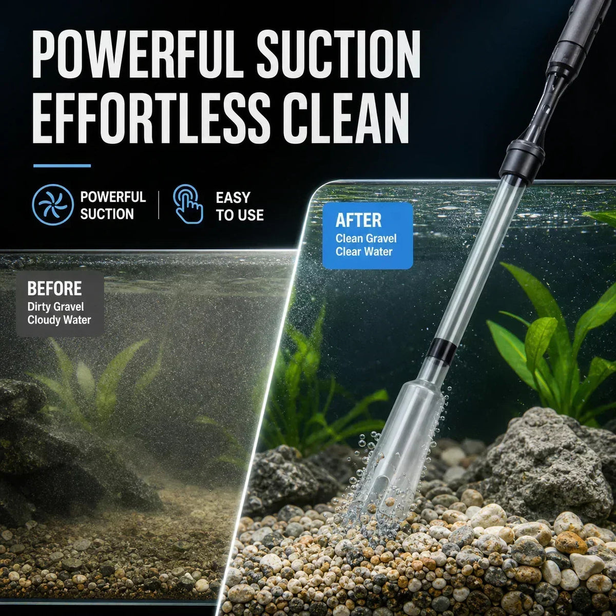 AquaPro Electric Gravel Tank Cleaner